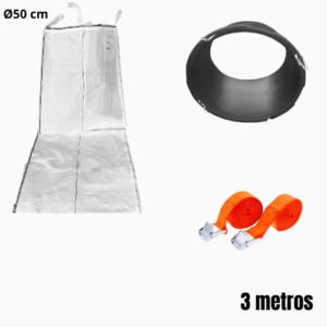 Calha flexível para detritos Ø50 cm EMBALAGEM com 3 m